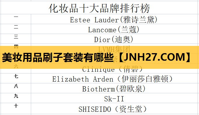 美妆用品刷子套装有哪些